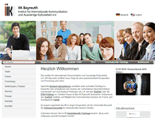 Tablet Screenshot of iik-bayreuth.de